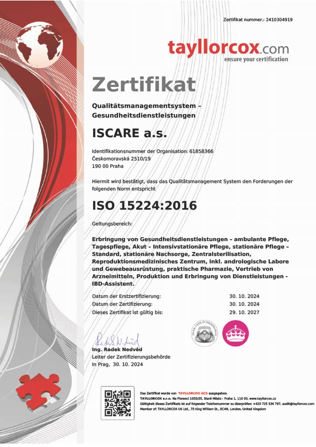 Qualitätsmanagement ISO 15224